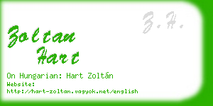 zoltan hart business card